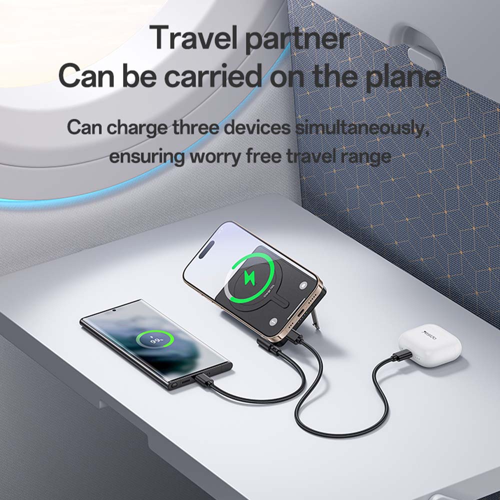 Ασύρματο Power Bank Yesido YP78 MagSafe 10000mAh και Θύρα USB-C, 20WATT Max, QC 4+ Μαύρο