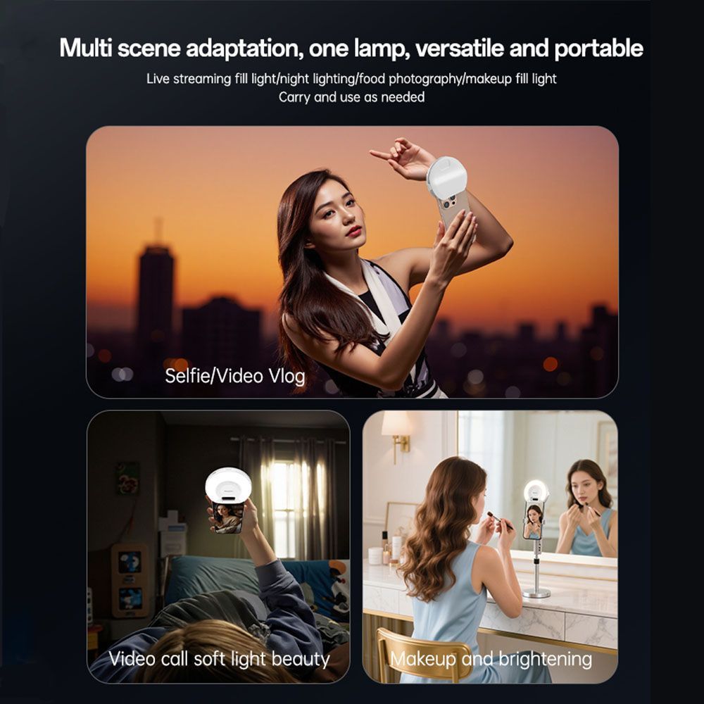 Selfie Ring Light LED με Clip Yesido