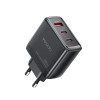 Φορτιστής Yesido YC144C 65W USB και 2xType-C με Καλώδιο Type-C PD Μαύρο