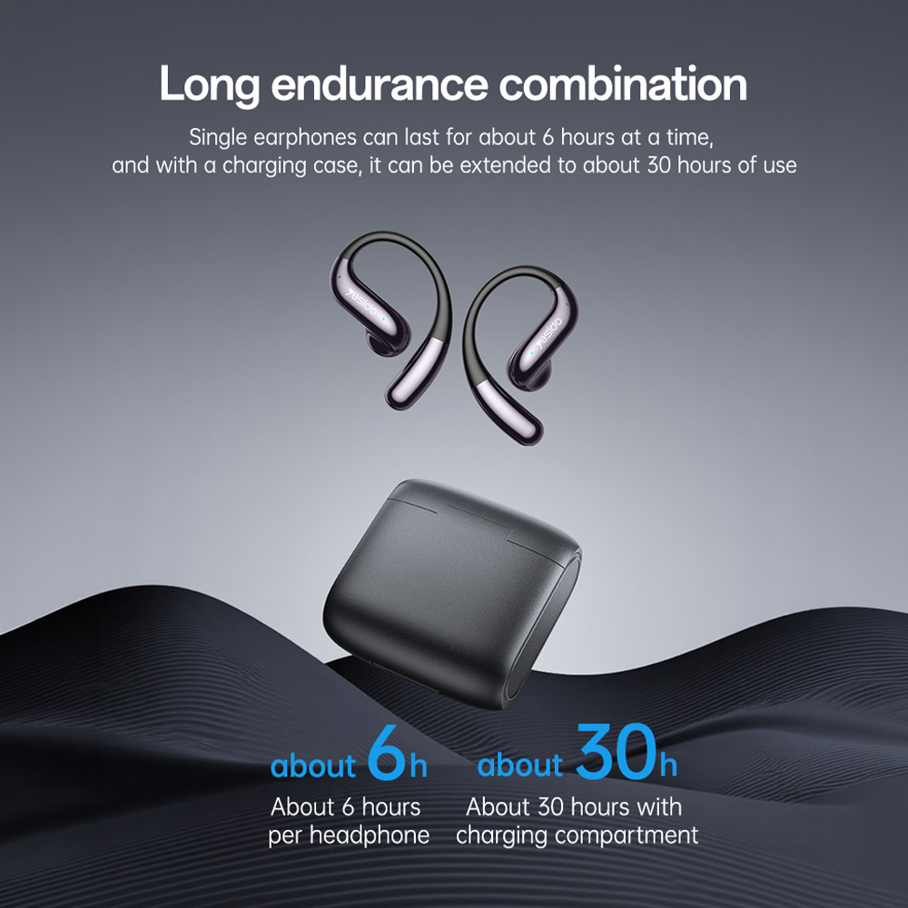 Ακουστικά Bluetooth Yesido YSP28 OWS 5.4 με ENC Μαύρο