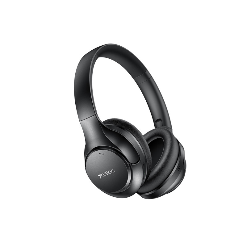 Bluetooth 5.4 Headset Yesido EP09 On Ear με Ενσωματομένη Μπαταρία 500mah ANC - ENC Μαύρο