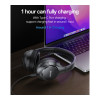 Bluetooth 5.4 Headset Yesido EP09 On Ear με Ενσωματομένη Μπαταρία 500mah ANC - ENC Μαύρο