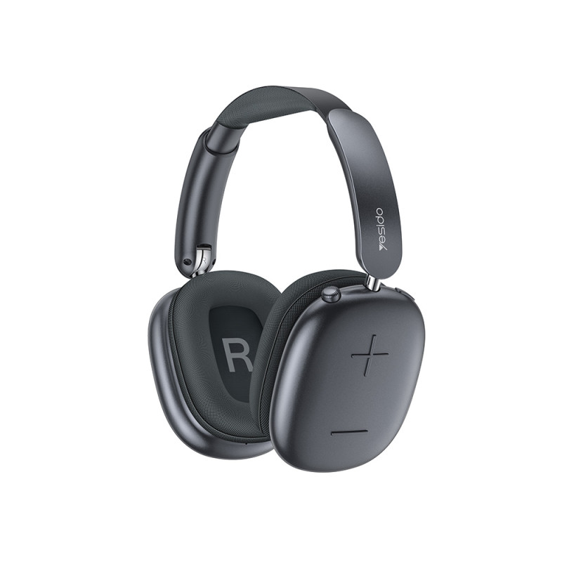 Bluetooth 5.4 Headset Yesido EP10 Hi-Fi On Ear με Ενσωματομένη Μπαταρία 400mah Μαύρο