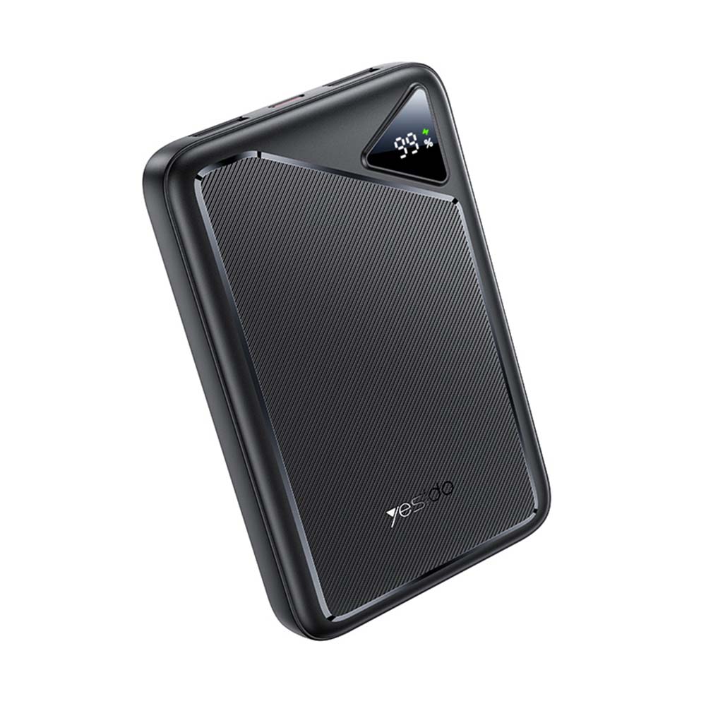 Powerbank Yesido YP80 10000mAh με Θύρες USB-C και USB-A X2, 12W Μαύρο