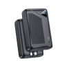 Powerbank Yesido YP85 20000mAh με Θύρες USB-C, USB-Α & Ενσωματωμένα Καλώδια Type-C & Lightning - 22.5W, QC Μαύρο