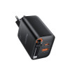 Φορτιστής Yesido YC99 40W USB-A και USB-C με ενσωματωμένο καλώδιο Type-C Μαύρο
