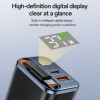 Φορτιστής Yesido YC100 67W USB-A και USB-C με ενσωματωμένο καλώδιο Type-C Μαύρο