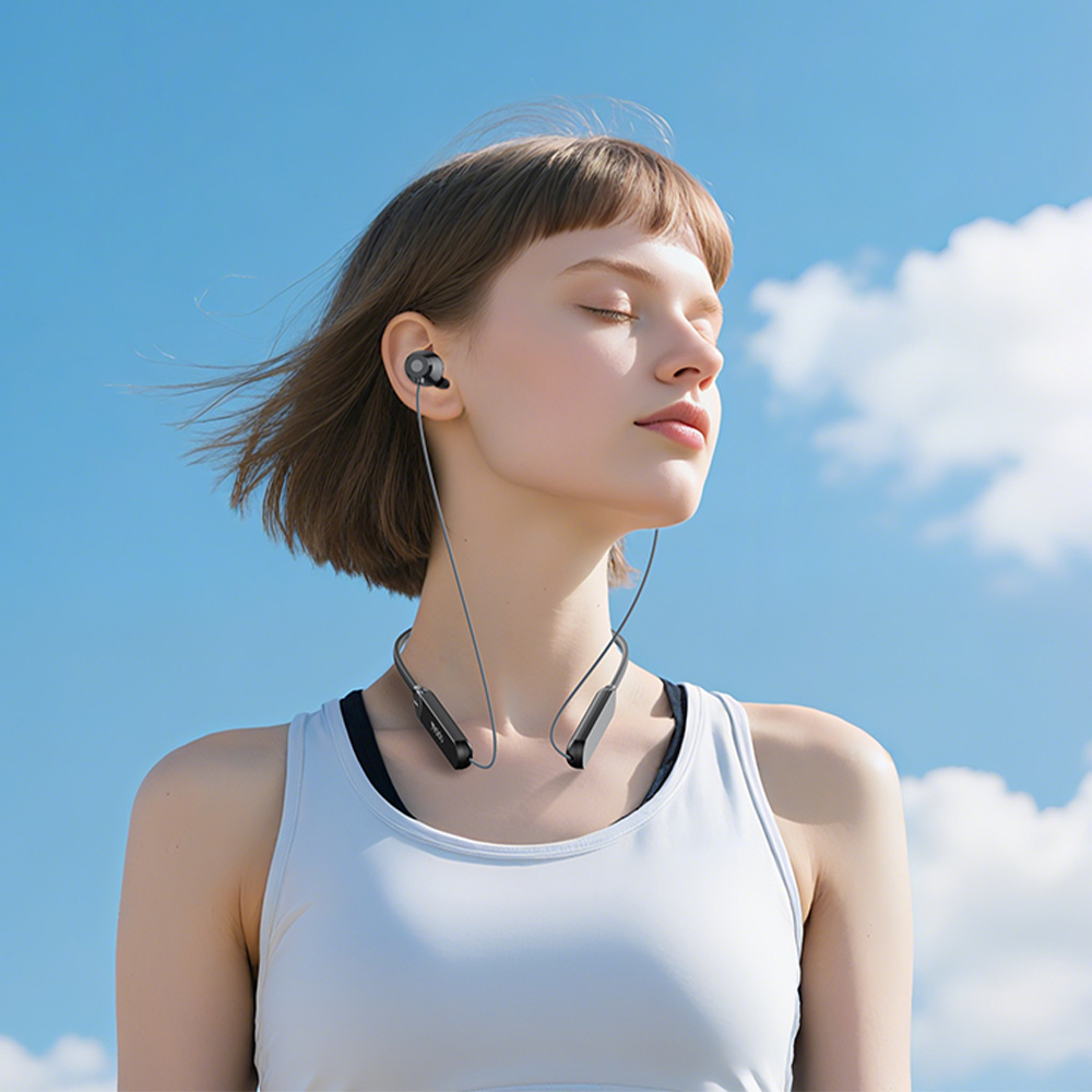 Ακουστικά Bluetooth NeckBand Yesido YSP30 In Ear, Magnetic Μαύρο