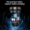 Φορτιστής Αυτοκινήτου Yesido Y72 USB-A + USB-C με καλώδιο Type-C 30W PD Μαύρο