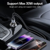 Φορτιστής Αυτοκινήτου Yesido Y72 USB-A + USB-C με καλώδιο Type-C 30W PD Μαύρο
