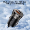 Φορτιστής Αυτοκινήτου Yesido Y73 USB-A + USB-C με καλώδιο Lightning 30W PD Μαύρο