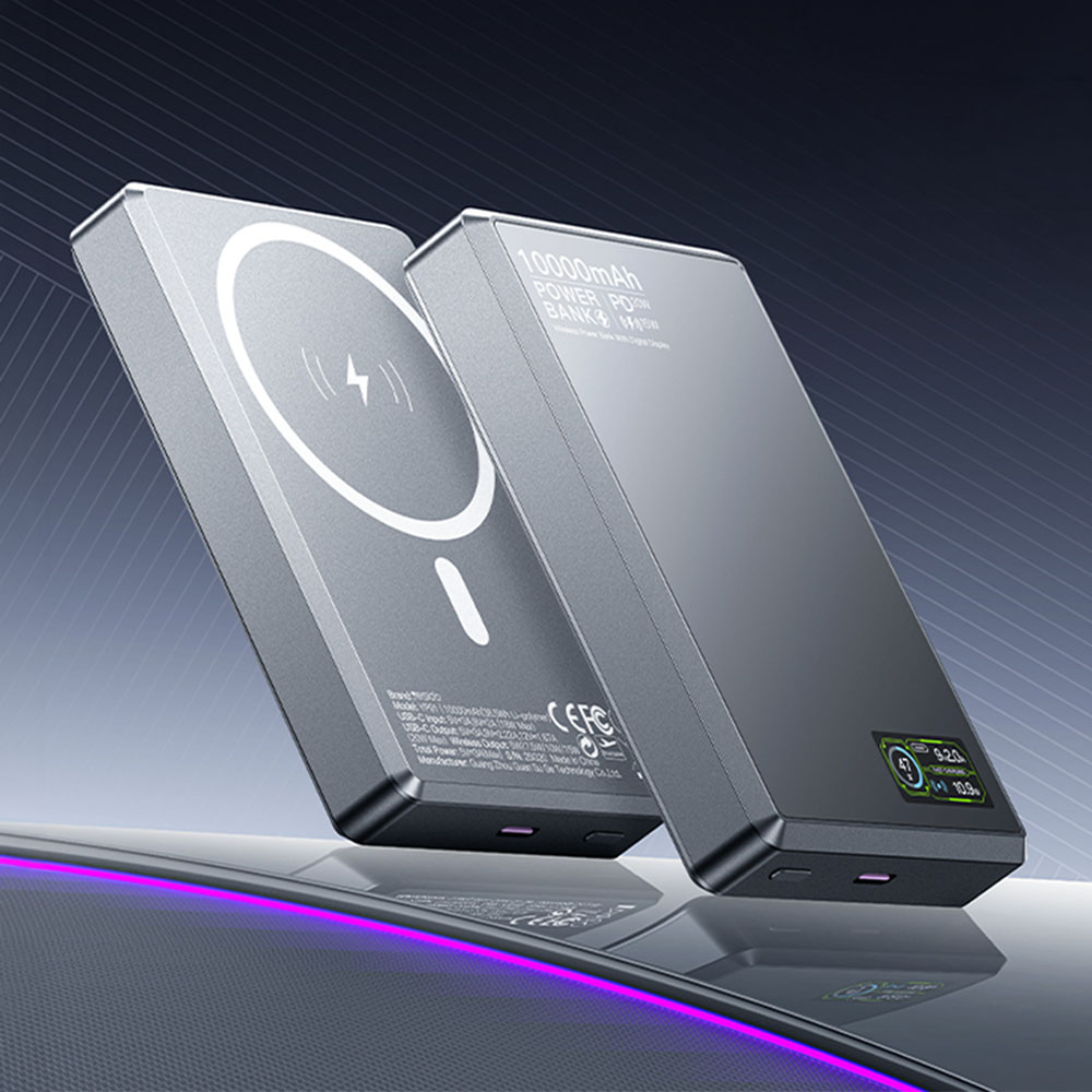 Ασύρματο Power Bank Yesido YP91 Magnetic 10000mAh και Θύρα USB-C, 20W, QC 4+ Μαύρο