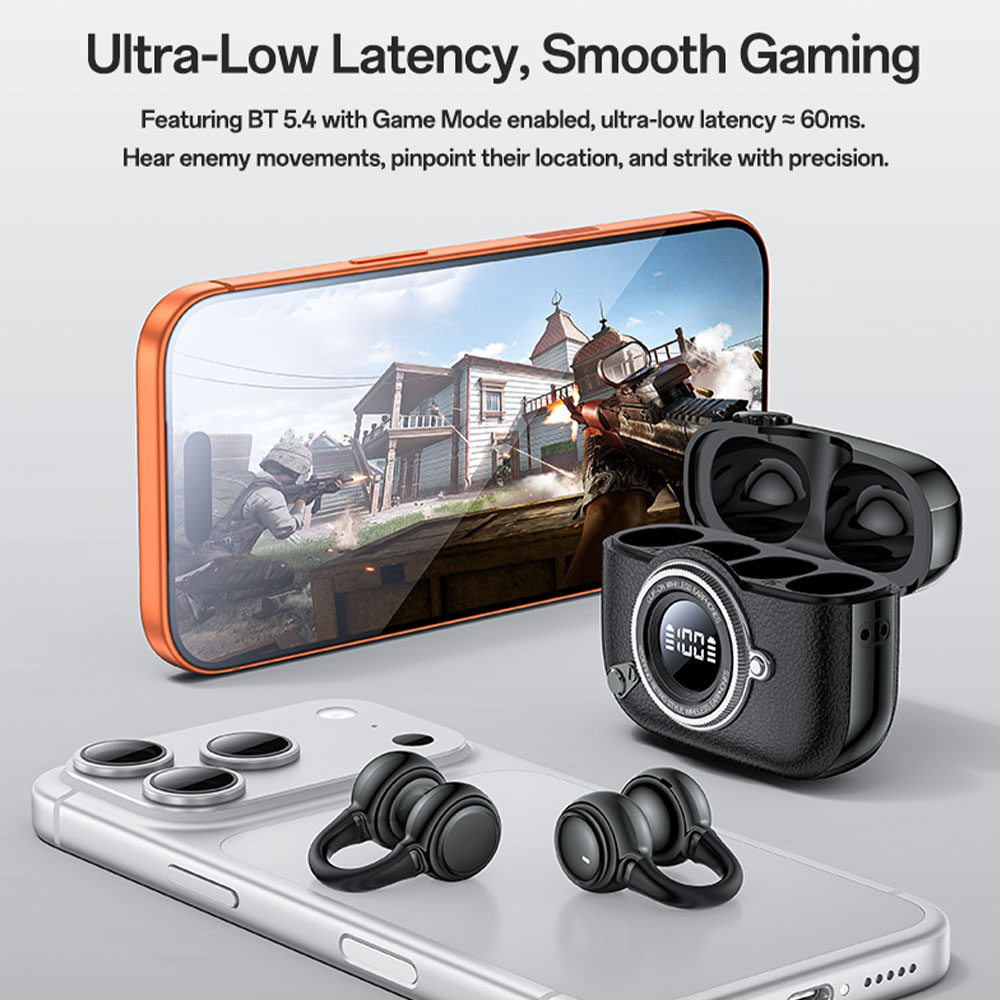Ακουστικά Bluetooth Yesido YSP31 Ear-Clip OWS Μαύρο