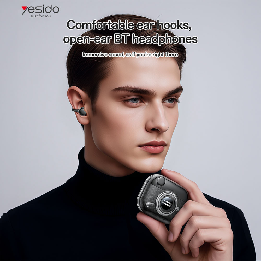 Ακουστικά Bluetooth Yesido YSP31 Ear-Clip OWS Μαύρο