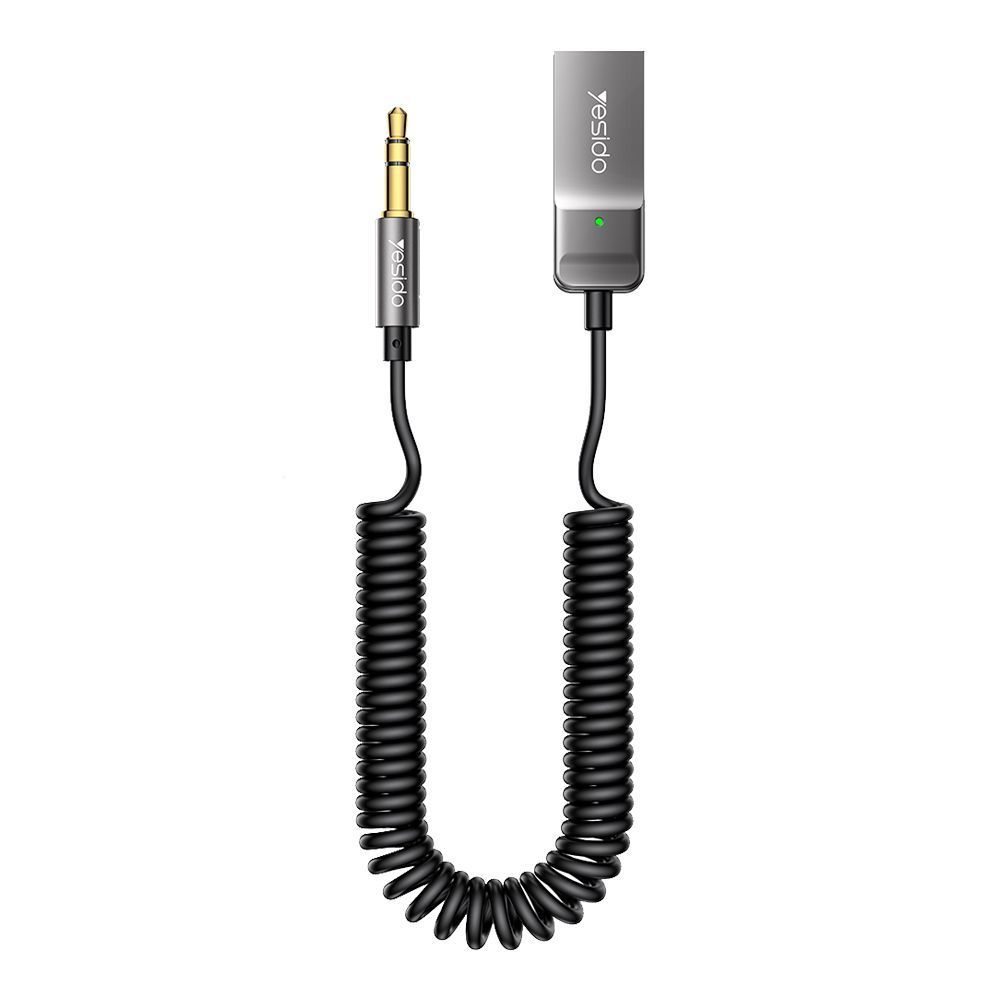 Yesido Αντάπτορας Bluetooth 5.0 AUX YAU82 Γκρι