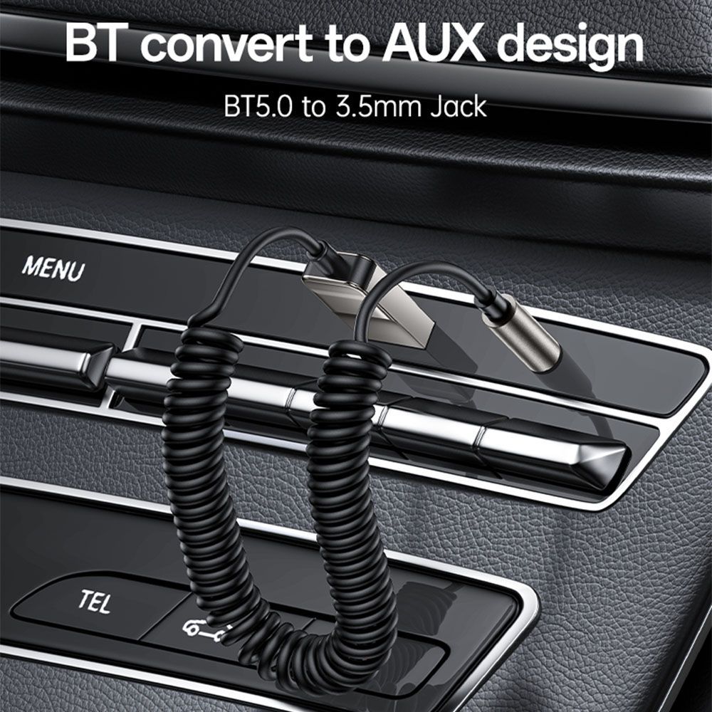 Yesido Αντάπτορας Bluetooth 5.0 AUX YAU82 Γκρι