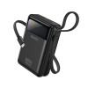 Powerbank Yesido YP97 20000mAh με Θύρα USB-C και Ενσωματωμένο Καλώδιο Type-C, 65W, QC 4.0+ Μαύρο