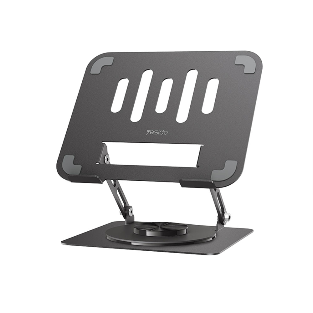 Yesido LP08 Περιστρεφόμενη Βάση Laptop 360° για 13 έως 20" Γκρι