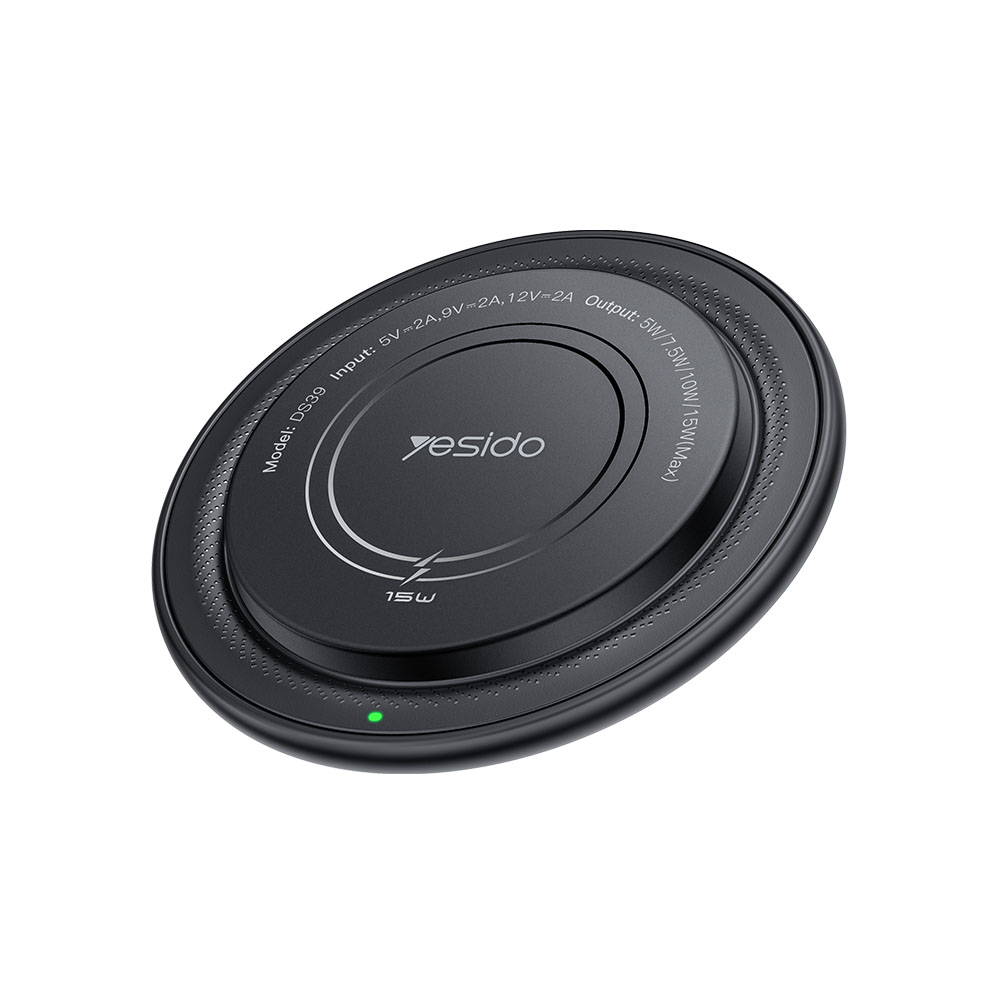Ασύρματος Μαγνητικός Φορτιστής Yesido DS39 15W Μαύρο