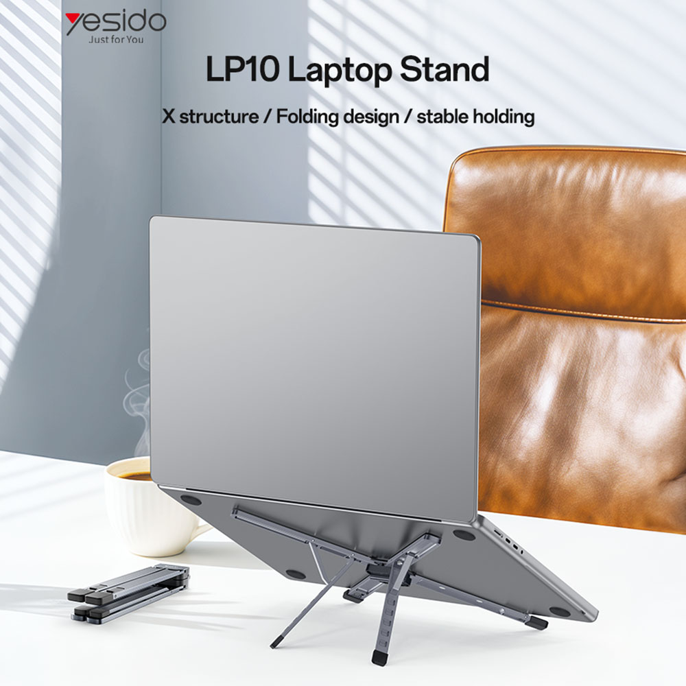 Yesido LP10 Μαγνητική Βάση Στήριξης Laptop για 10 έως 17.3" Γκρι