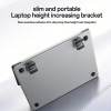 Yesido LP11 Mini Set Αναδιπλούμενων Βάσεων Laptop (2τμχ) Ασημί