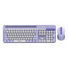 Σετ Ασύρματο Πληκτρολόγιο & Ποντίκι - Havit KB832GCM Λευκό|Μωβ