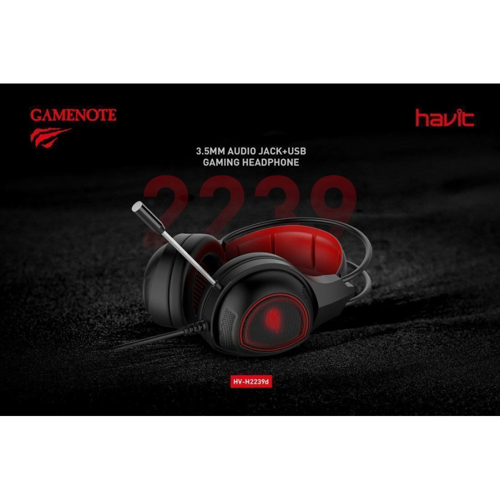 Gaming Ακουστικά - Havit H2239d Μαύρο