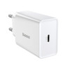 Φορτιστής Baseus Speed Mini Quick Charger 1C 20W Type-C Λευκό