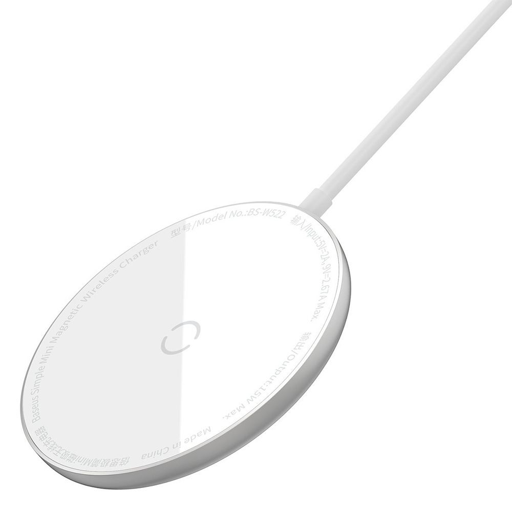 Ασύρματος Φορτιστής Baseus Mini 15W Qi Magsafe Λευκό