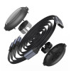 Baseus Bright Mirror flat Retractable 3in1 USB σε Type-C/Lightning/Mirco USB 1.2m 3,5A Μαύρο