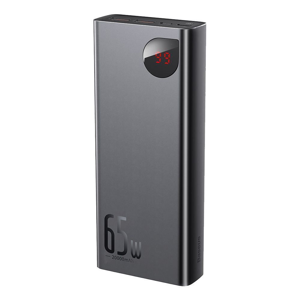 Powerbank Baseus Adaman 20000mAh 65W με 2 Θύρες USB-A και Θύρα USB-C Quick Charge 3.0 PD Μαύρο