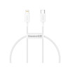 Καλώδιο Baseus USB Typ C - Lightning 20W Fast Charge 0.25 μέτρα Λευκό
