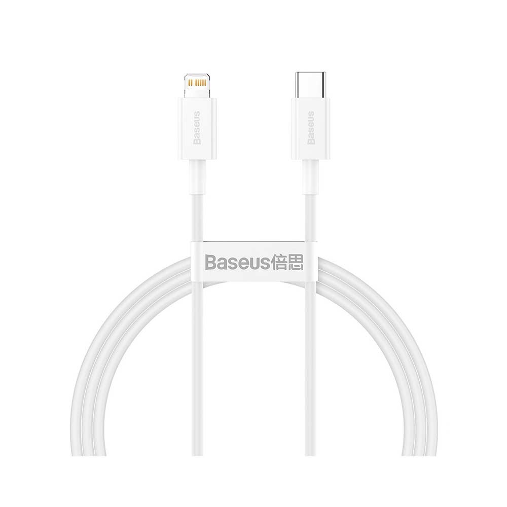 Καλώδιο Baseus USB Typ C - Lightning 20W Fast Charge 1 μέτρο Λευκό