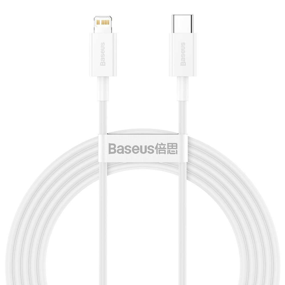 Καλώδιο Baseus USB Typ C - Lightning 20W Fast Charge 2 μέτρα Λευκό
