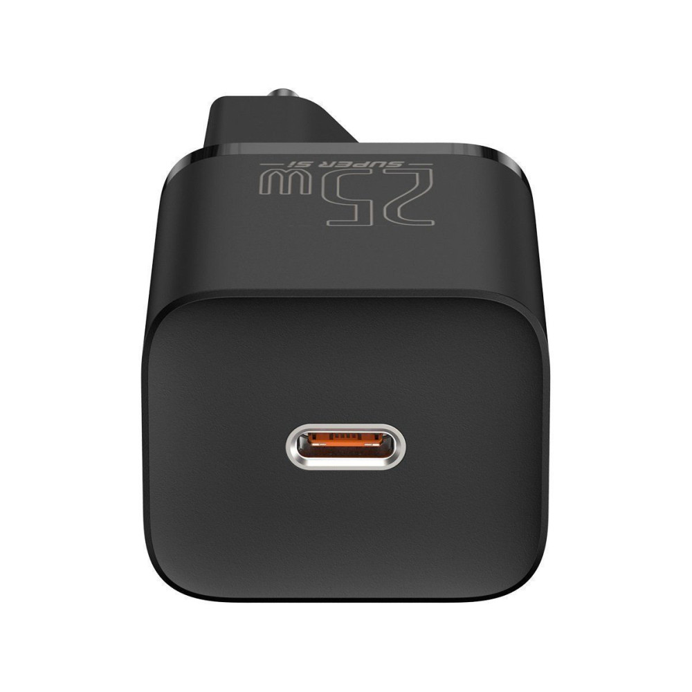 Φορτιστής Baseus Super Si Quick Charger 1C 25W καλώδιο Type C 1m Μαύρο