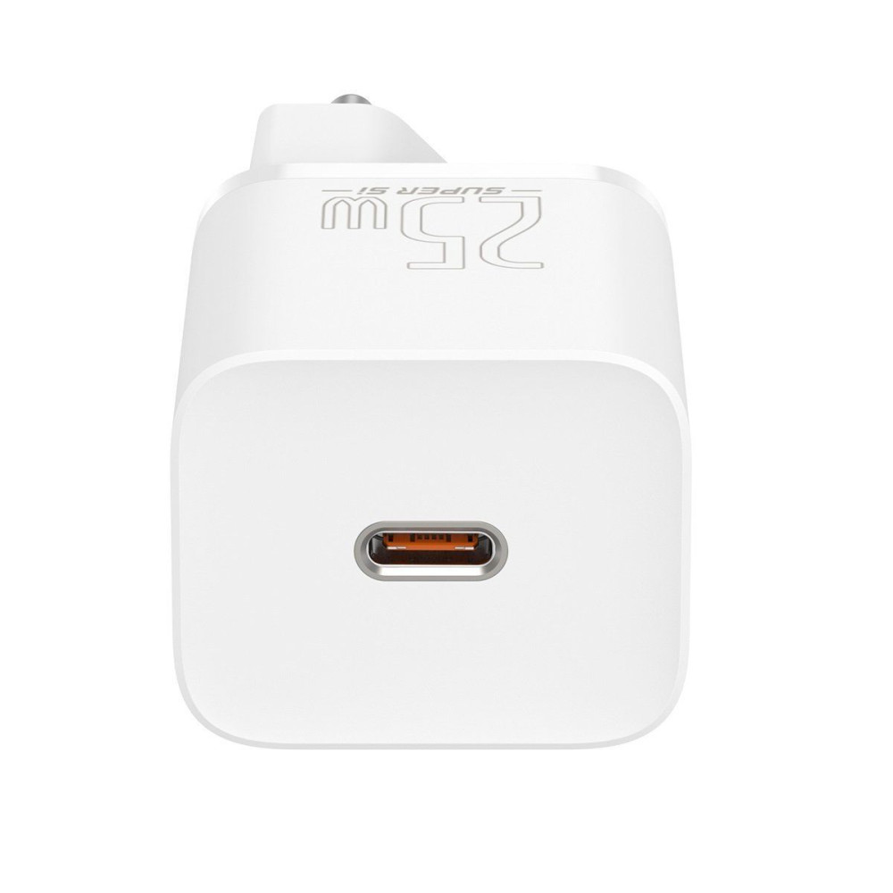 Φορτιστής Baseus Super Si Quick Charger 1C 25W καλώδιο Type C 1m Λευκό