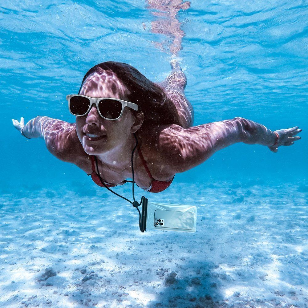 Αδιάβροχη Θήκη Κινητού Baseus Cylinder Slide-cover waterproof έως 7.2" Μαύρο