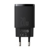 Φορτιστής Baseus Compact Quick Charger 20W Type C & USB-A Μαύρο