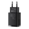 Φορτιστής Baseus Compact Quick Charger 20W Type C & USB-A Μαύρο
