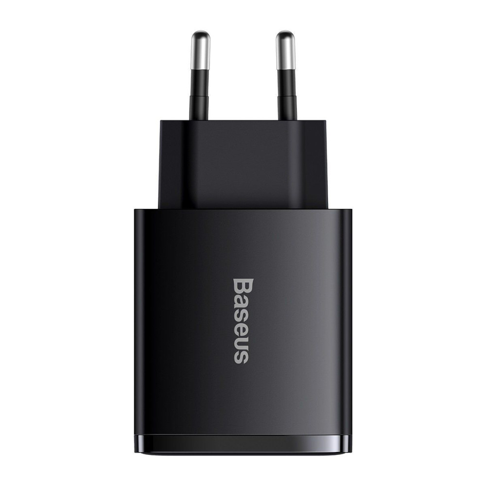 Φορτιστής Baseus Type C/2x USB PD Quick Charge,30W, 3A Μαύρο