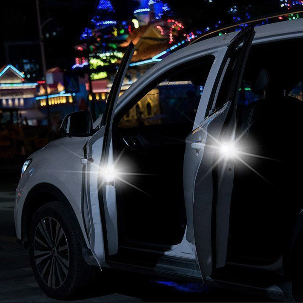 BASEUS LED Προειδοποίησης Ανοιχτής Πόρτας Αυτοκινήτου 2τμχ Μαύρο