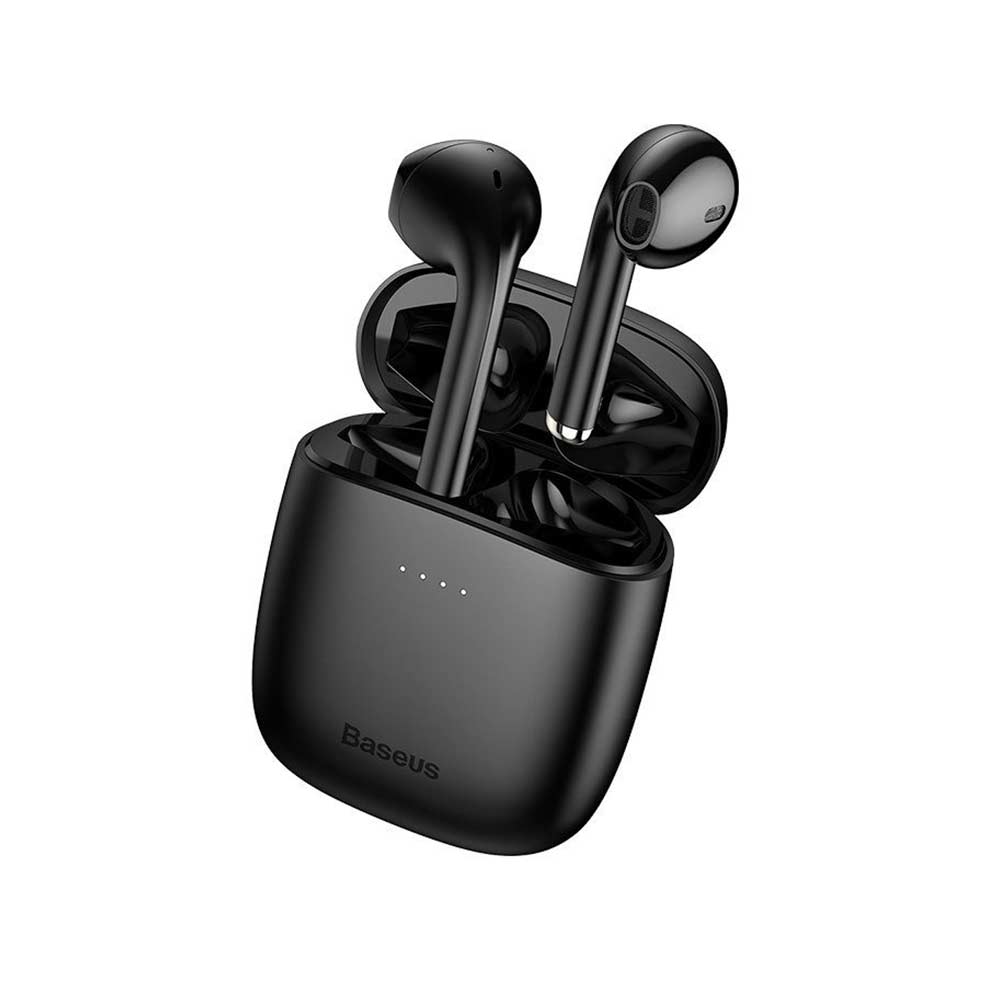 Baseus Encok W04 Pro wireless earphone Bluetooth 5.0 Μαύρο