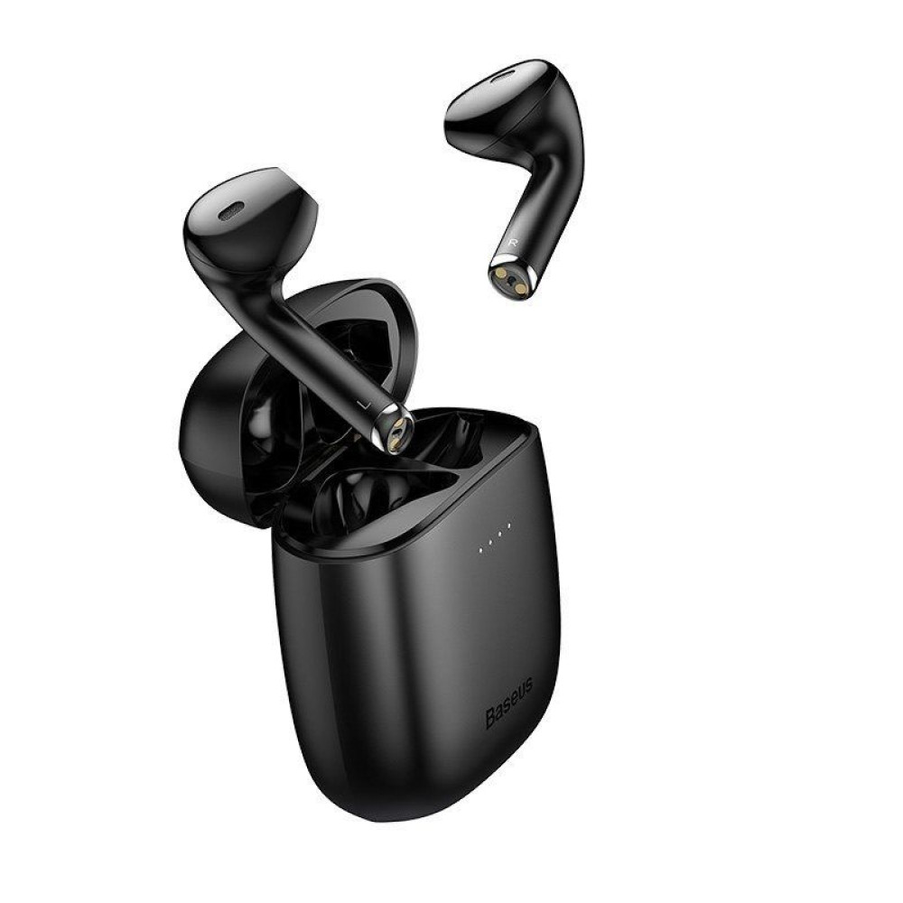 Baseus Encok W04 Pro wireless earphone Bluetooth 5.0 Μαύρο