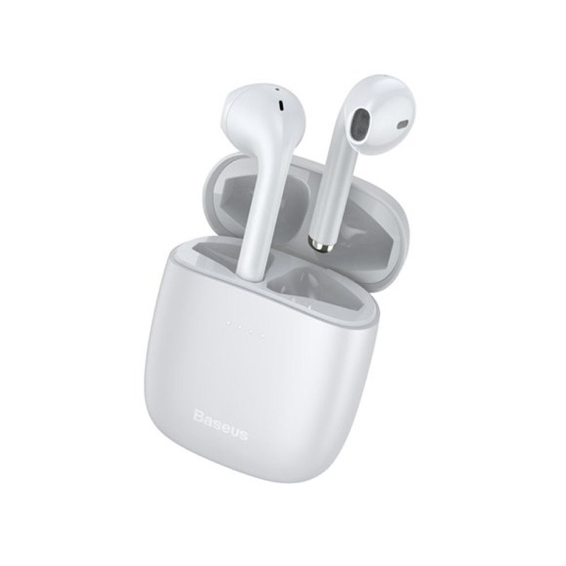 Baseus Encok W04 Pro wireless earphone Bluetooth 5.0 Λευκό