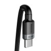 Καλώδιο Baseus Cafule Braided USB-C PD / USB-C PD PD2.0 100W 20V 5A QC3.0 2M Μαύρο / Γκρι