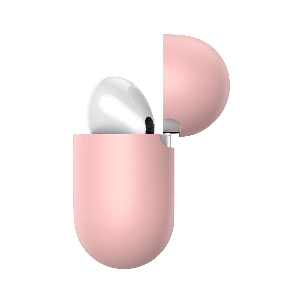 Θήκη Σιλικόνης Silica Gel Protector για Apple Airpods Pro Baseus Ροζ