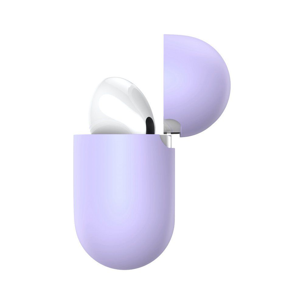 Θήκη Σιλικόνης Silica Gel Protector για Apple Airpods Pro Baseus Μωβ
