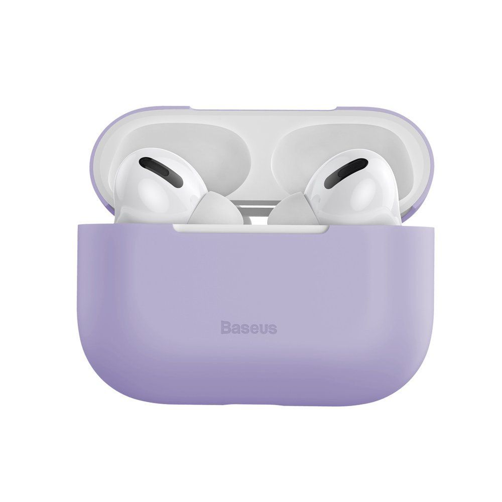 Θήκη Σιλικόνης Silica Gel Protector για Apple Airpods Pro Baseus Μωβ