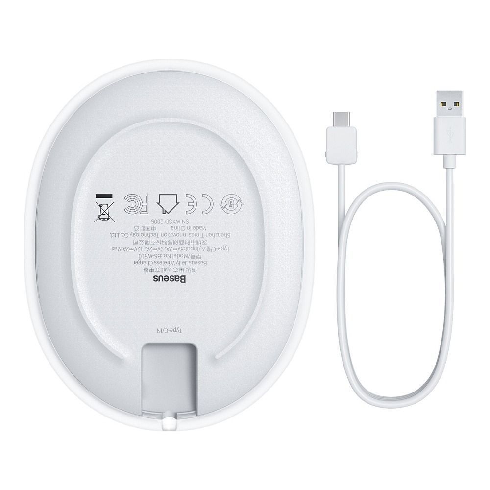Ασύρματος Φορτιστής Baseus Simple 15W Qi Λευκό