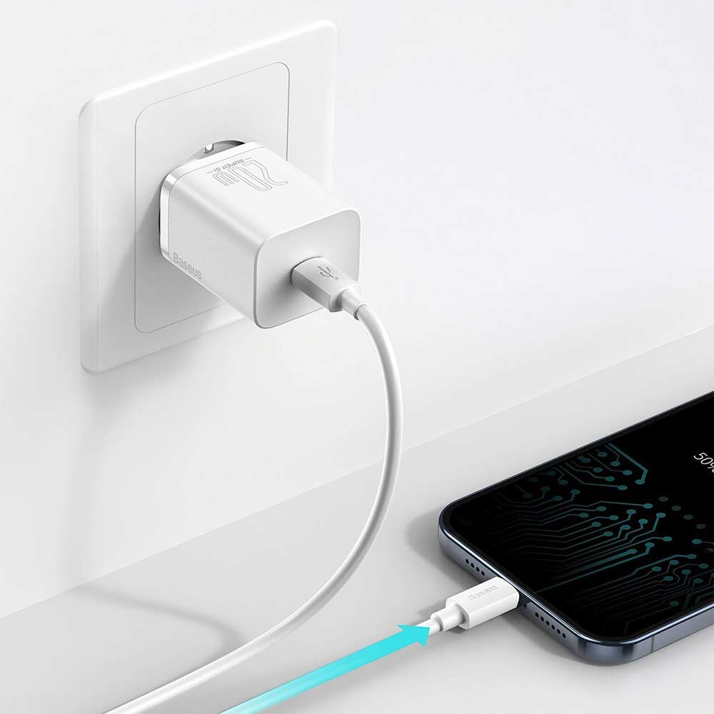 Φορτιστής Baseus Super Si Quick Charger 1C 20W Type C Λευκό